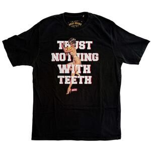 Akoo T-Shirt Men's XXL / 2XL Trust Nothing With Teeth Hip Hop Graphic Tee Cotton